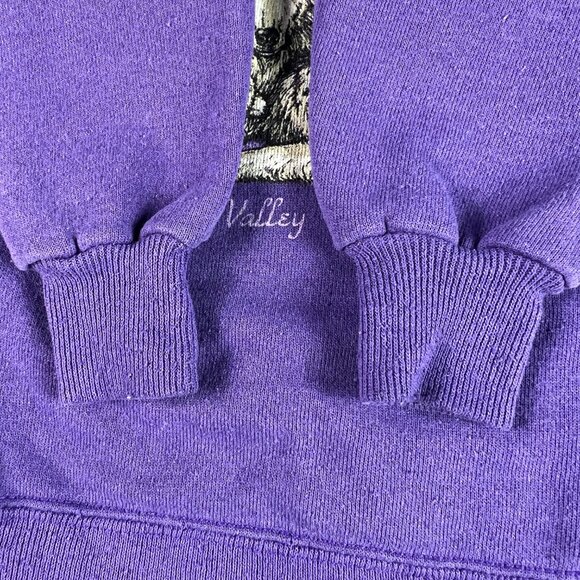 VTG 90s/80s Nature Sweatshirt Toddlers 6 Purple Faded Wolf Pack Crewneck - Picture 3 of 15
